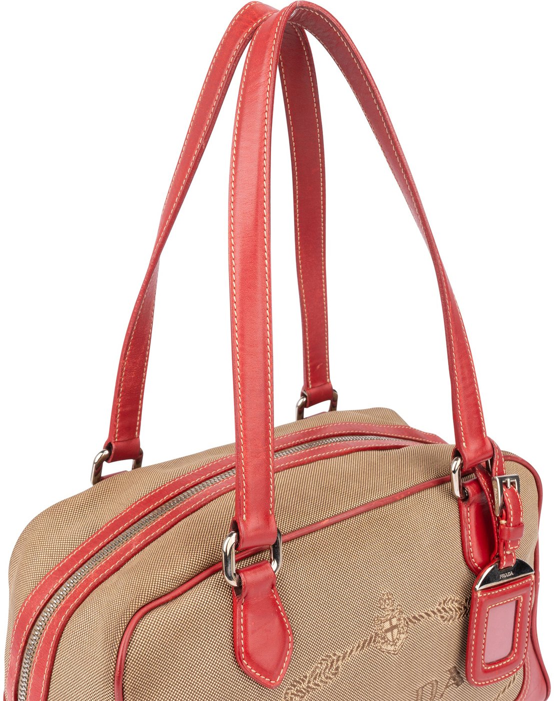 Prada Jacquard Monogram Handbag
