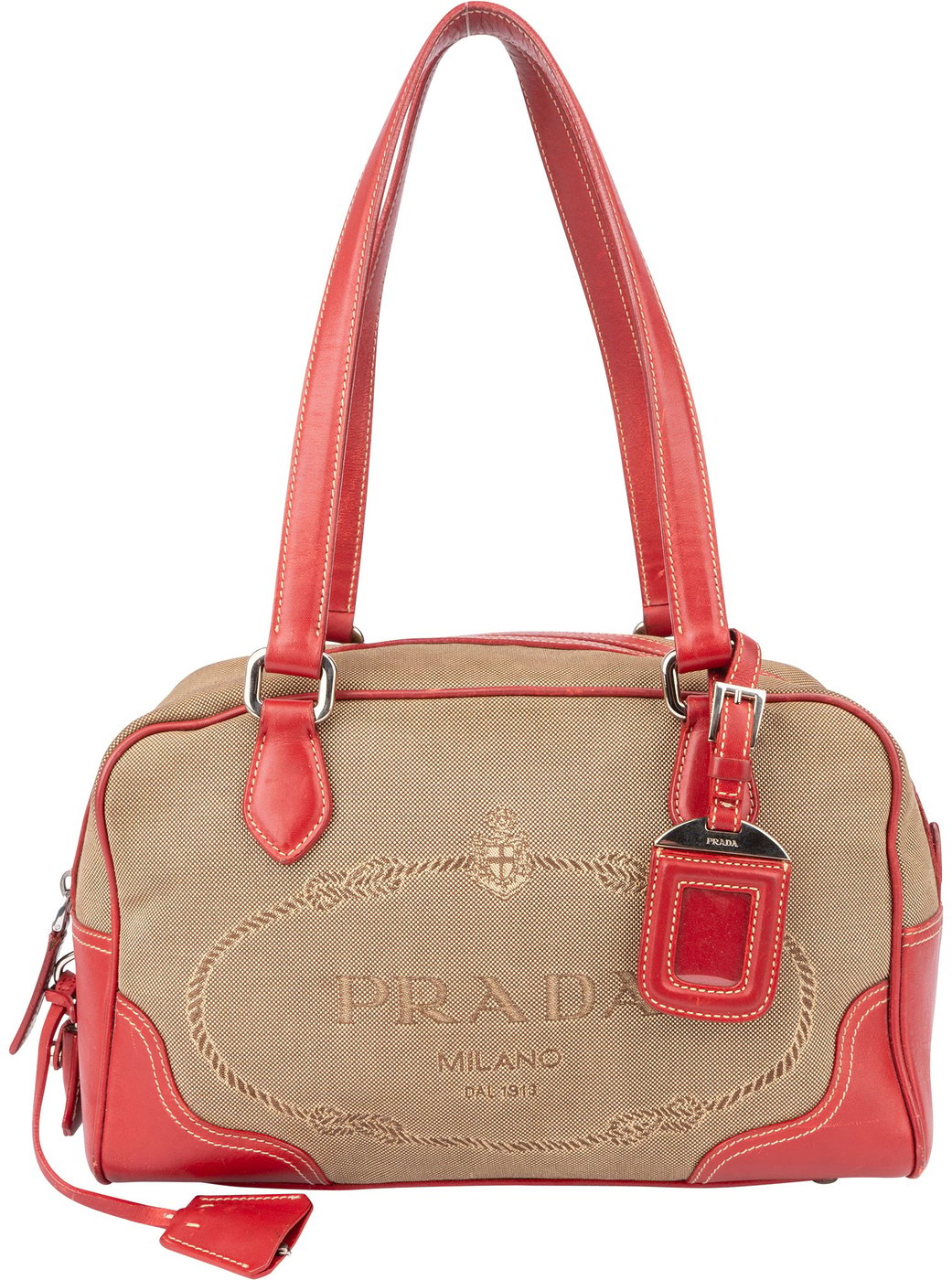 Prada Jacquard Monogram Handbag