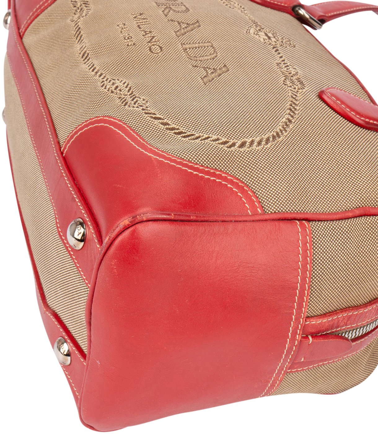 Prada Jacquard Monogram Handbag