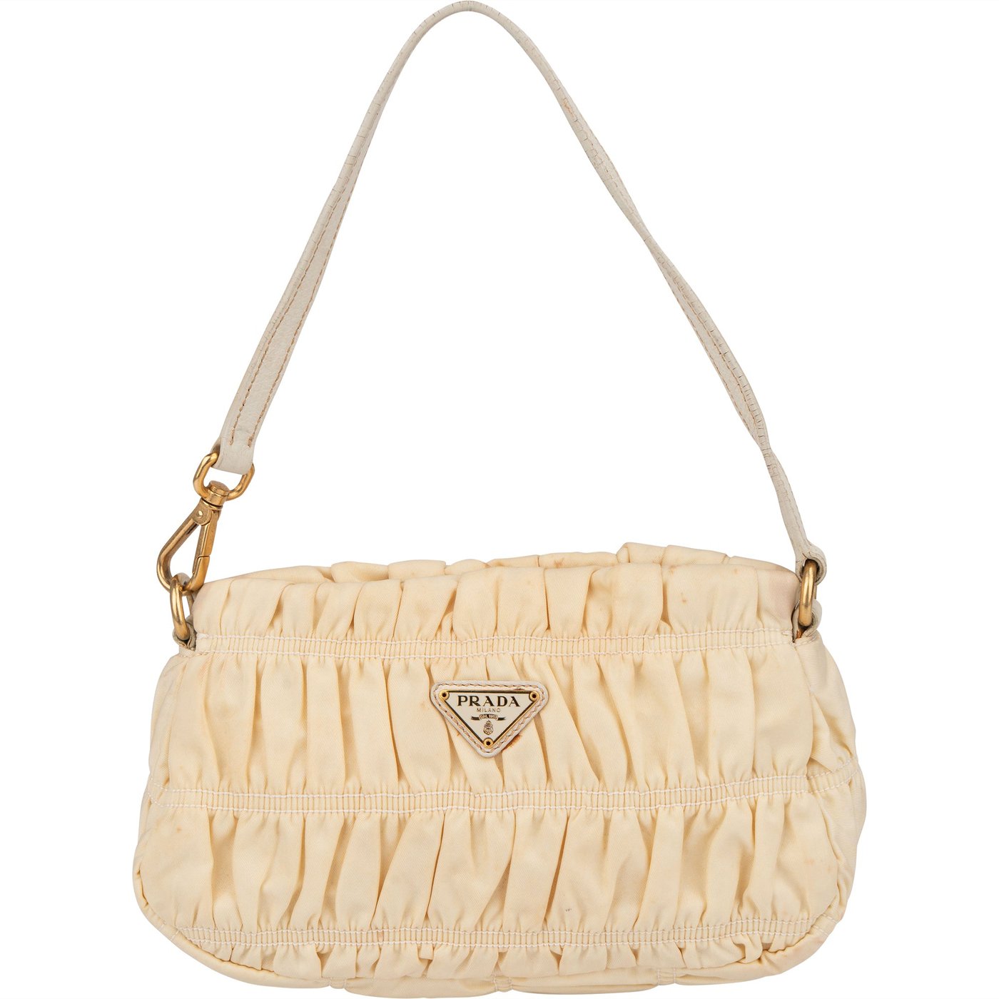 Prada Quilted Nylon Triangle Handbag