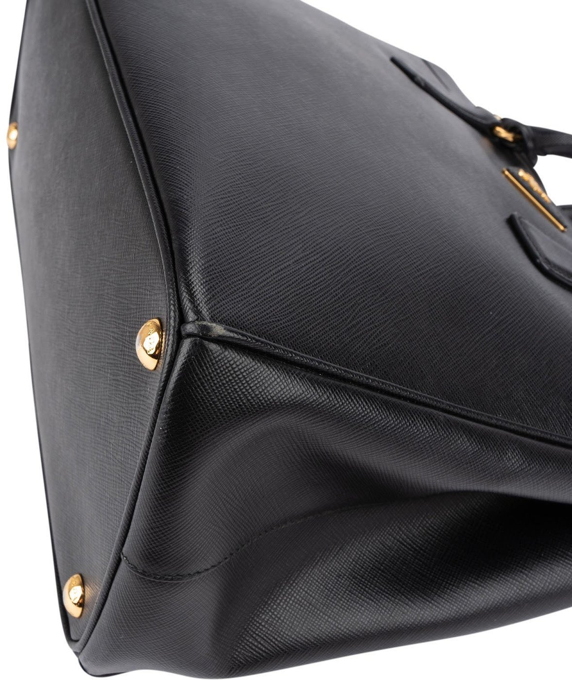 Prada Black Saffiano Metal Leather Large Galleria Handbag