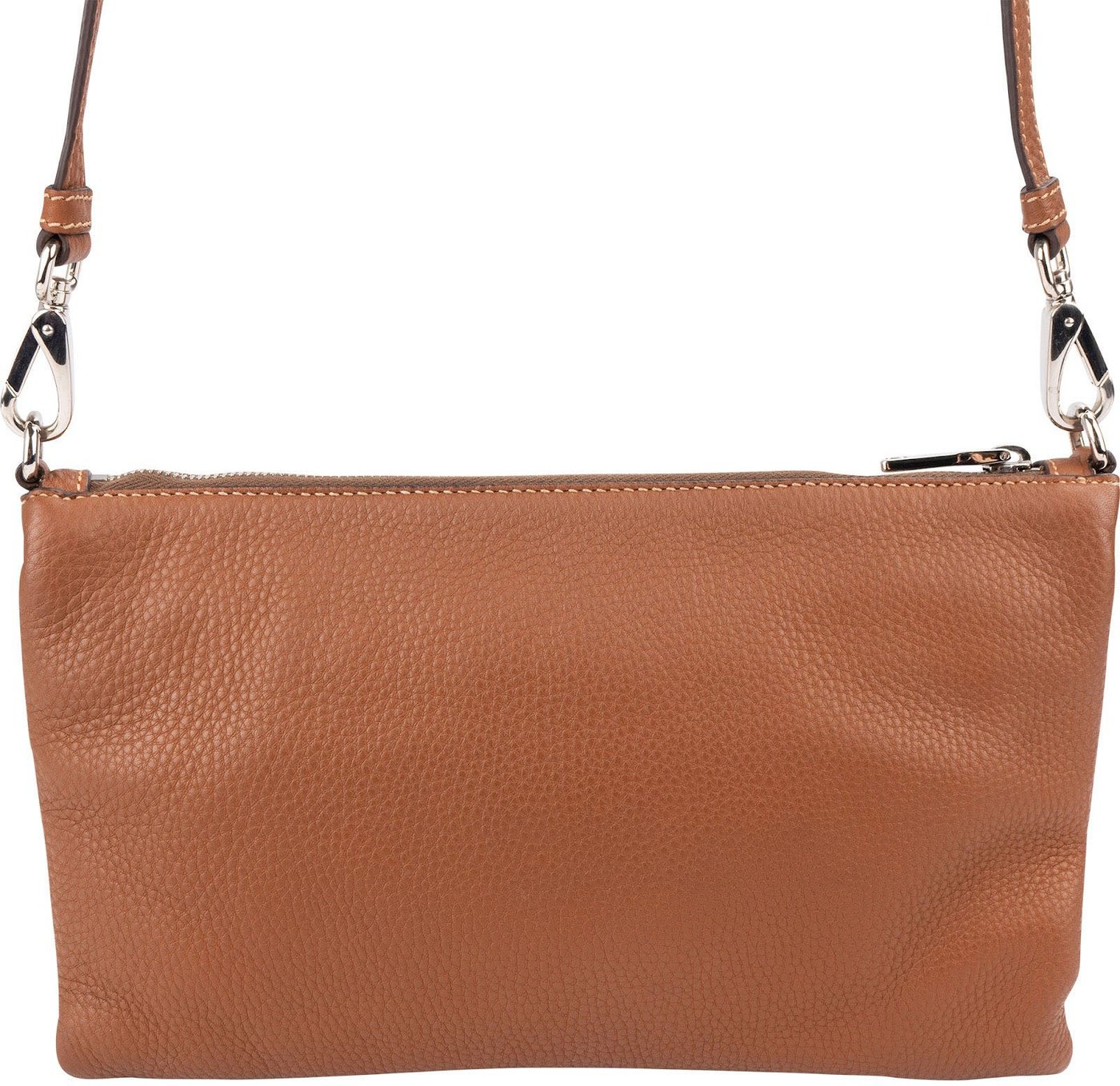 Prada Brown Vitello Daino Leather Crossbody Bag