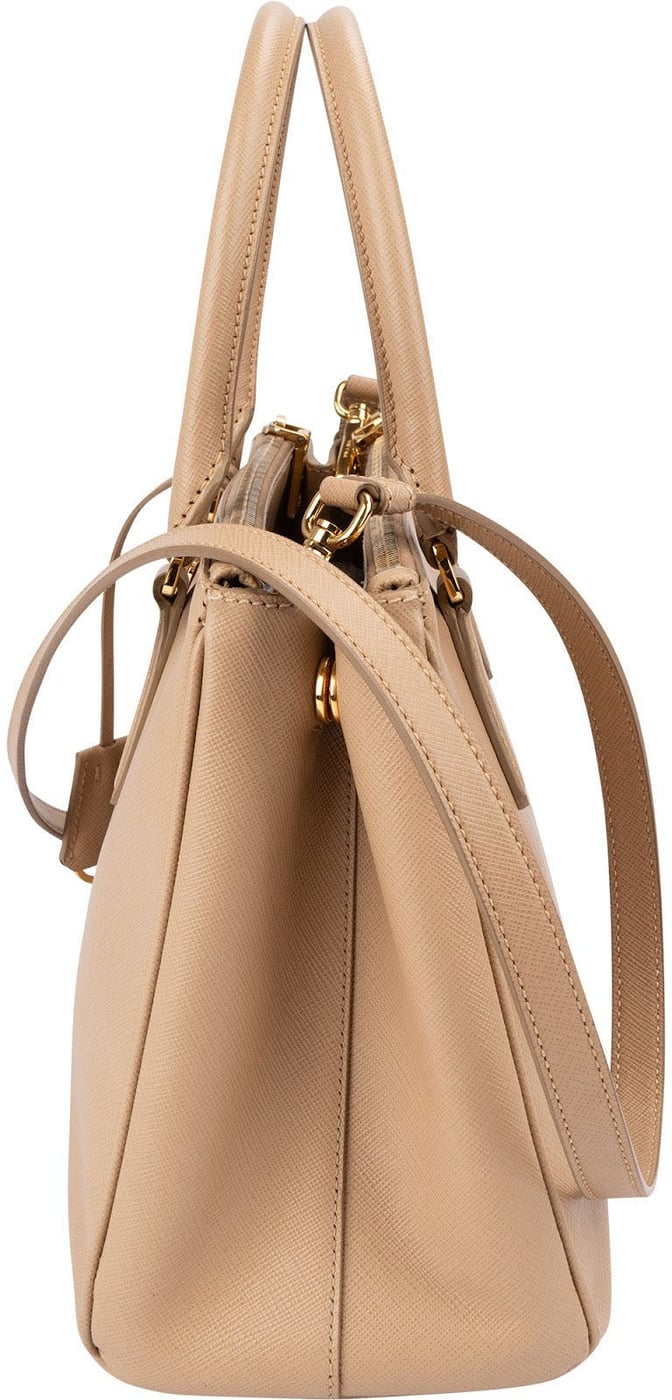 Prada Beige Saffiano Leather Galleria Handbag