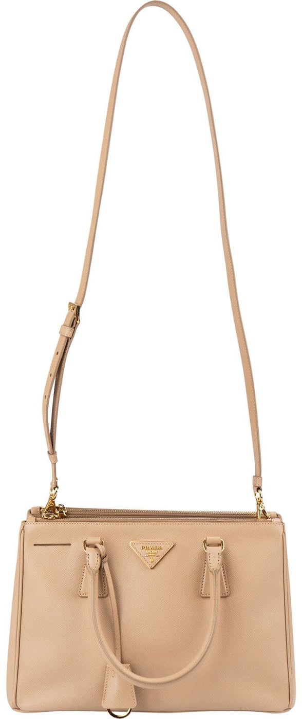 Prada Beige Saffiano Leather Galleria Handbag