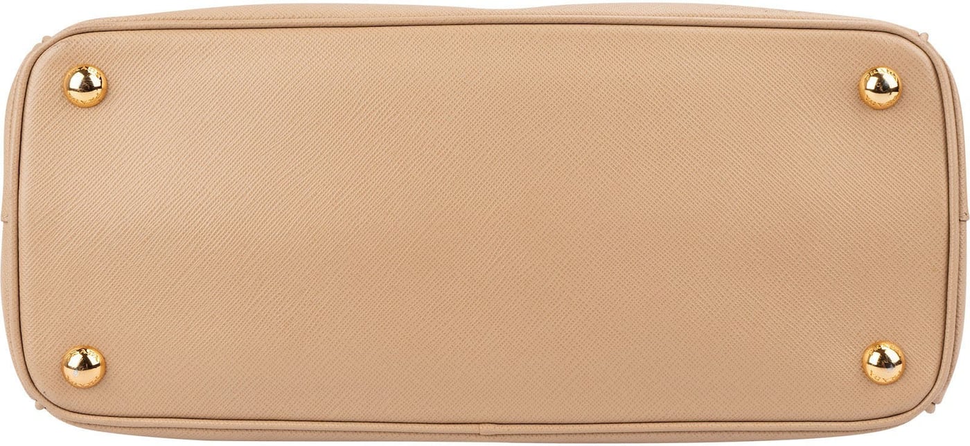 Prada Beige Saffiano Leather Galleria Handbag