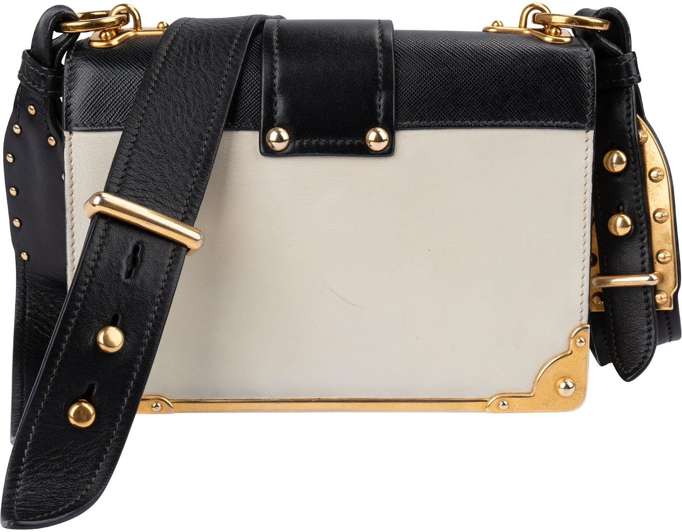Prada Saffiano & Calfskin Leather Cahier Crossbody Bag