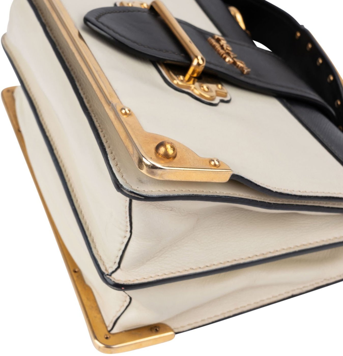 Prada Saffiano & Calfskin Leather Cahier Crossbody Bag