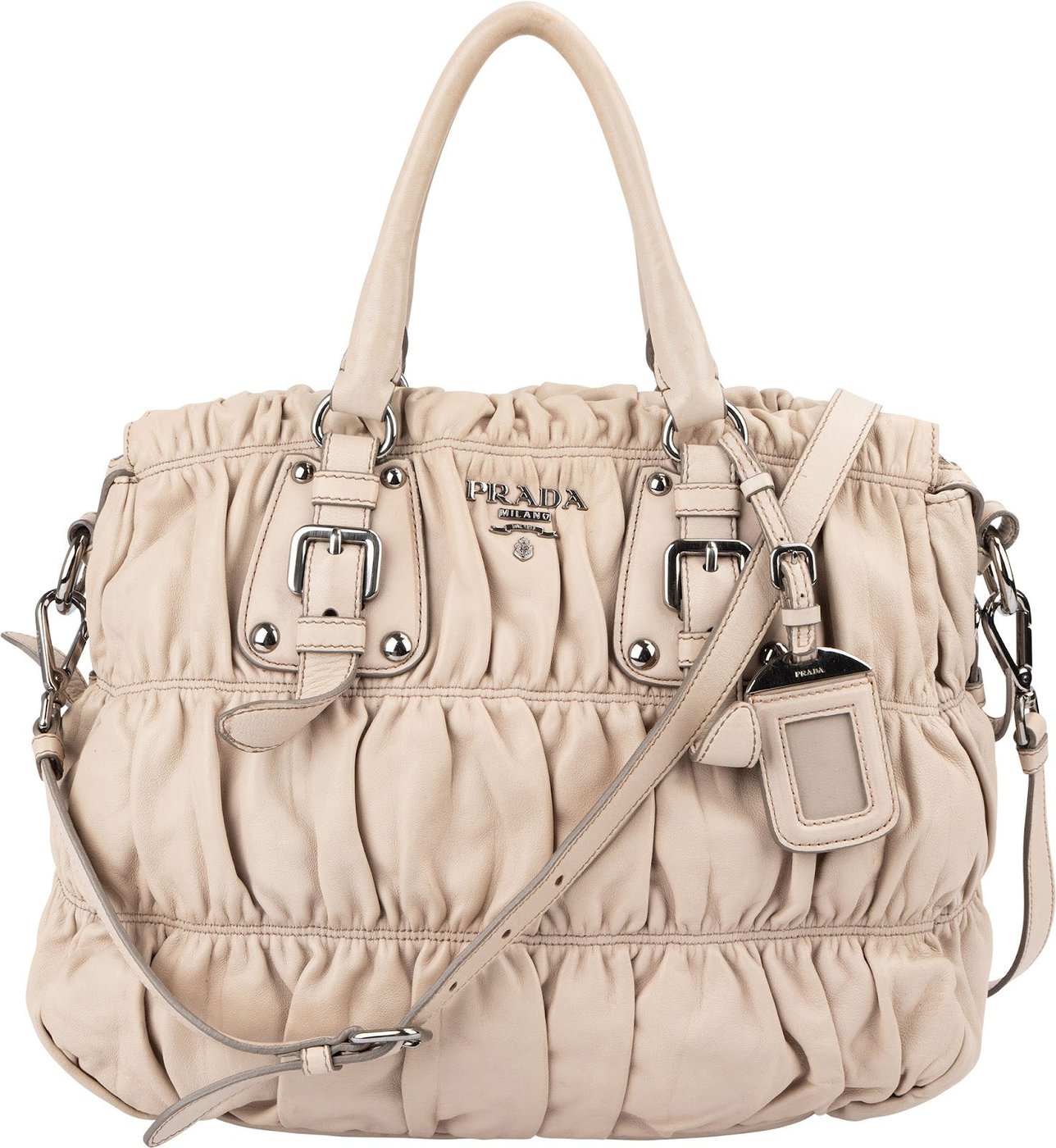 Prada Nappa Leather Gaufre Satchel Handbag