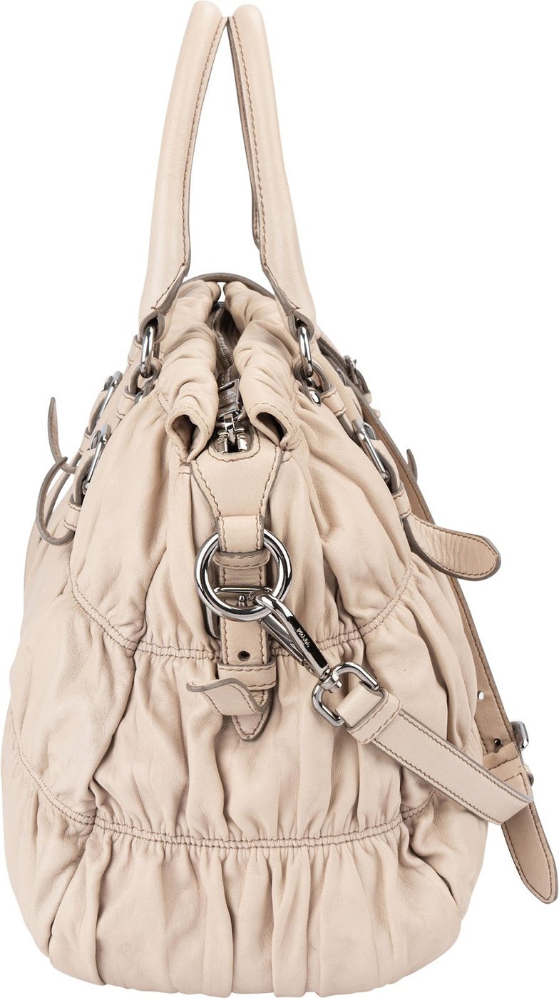 Prada Nappa Leather Gaufre Satchel Handbag