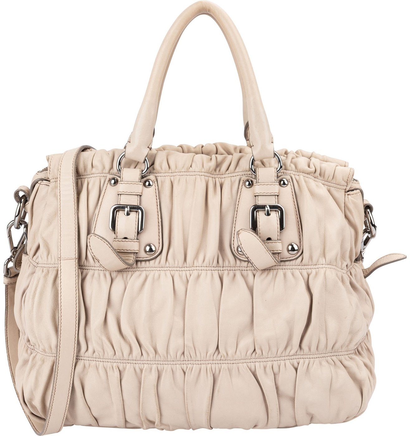 Prada Nappa Leather Gaufre Satchel Handbag