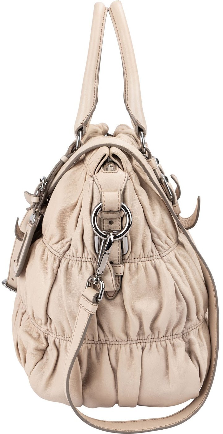 Prada Nappa Leather Gaufre Satchel Handbag