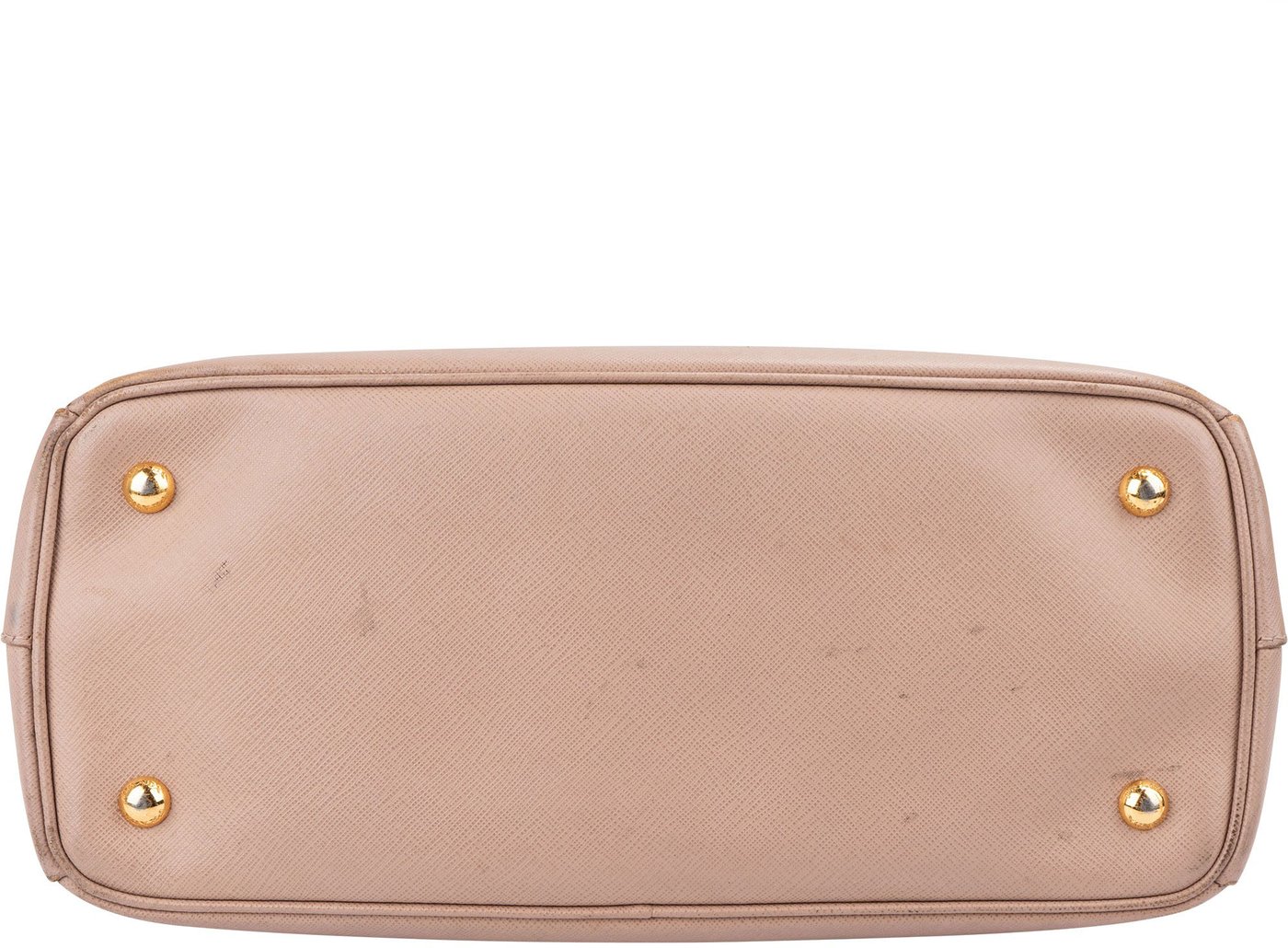 Prada Pink Saffiano Lux Leather Galleria Handbag