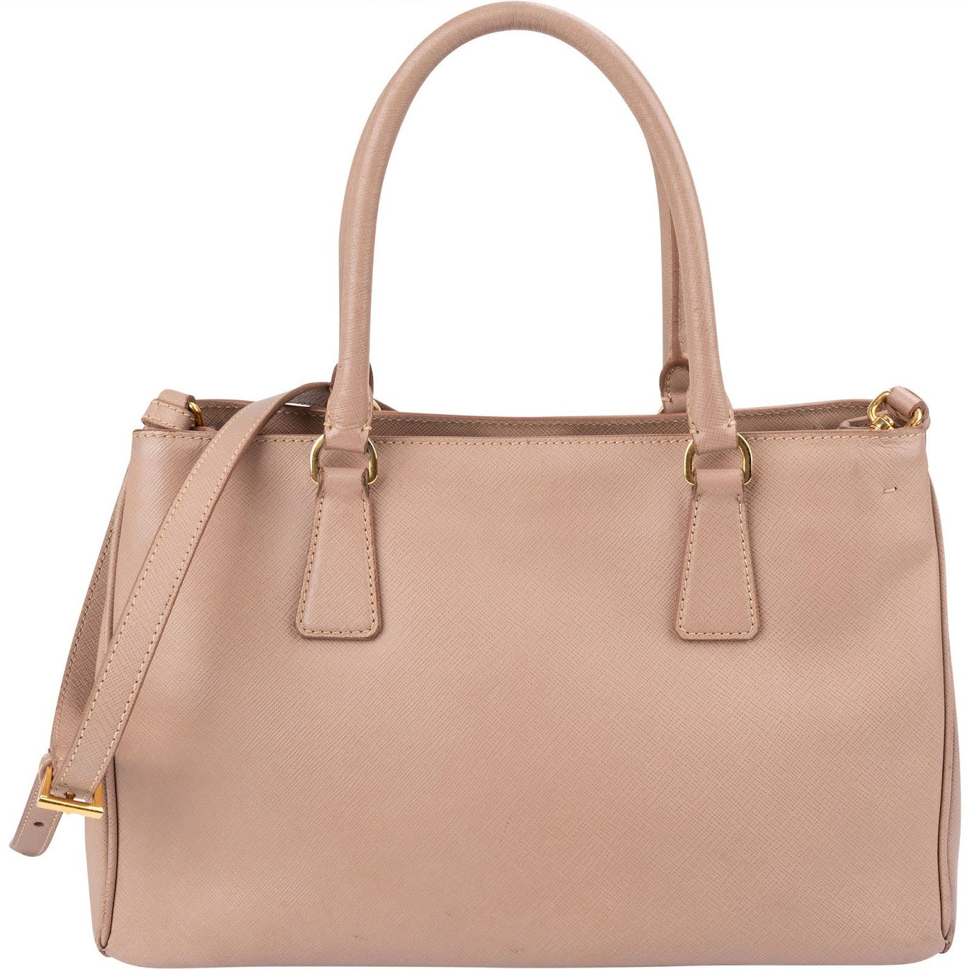 Prada Pink Saffiano Lux Leather Galleria Handbag