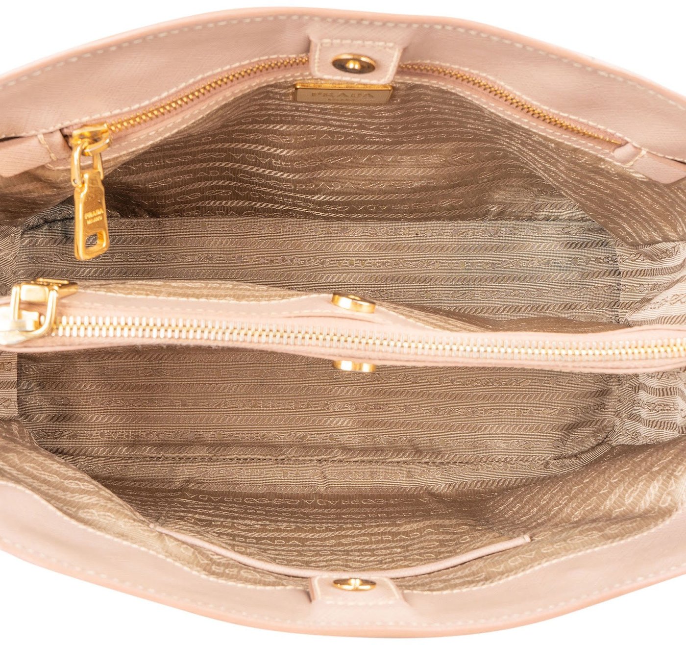 Prada Pink Saffiano Lux Leather Galleria Handbag