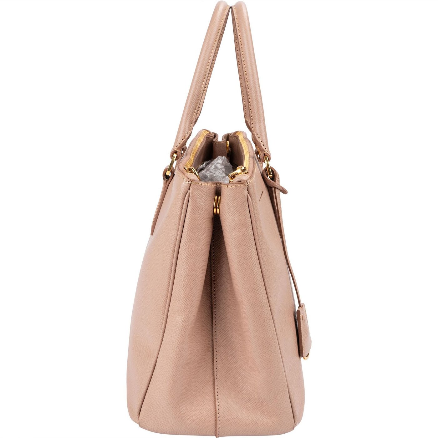 Prada Pink Saffiano Leather Galleria Handbag