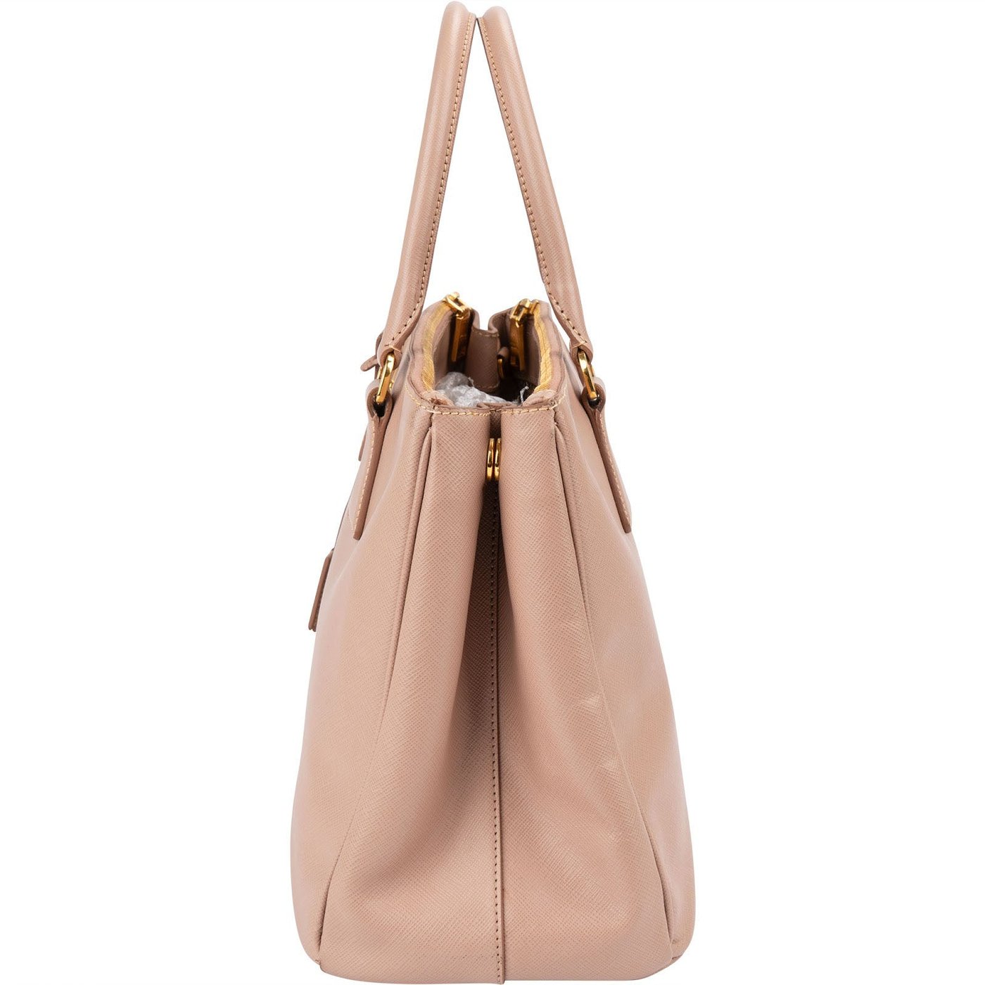 Prada Pink Saffiano Leather Galleria Handbag