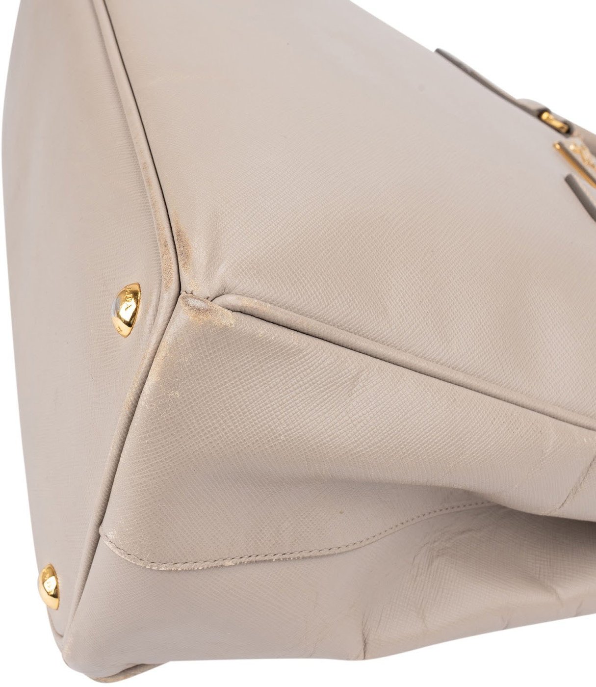 Prada Grey Saffiano Leather Galleria Handbag