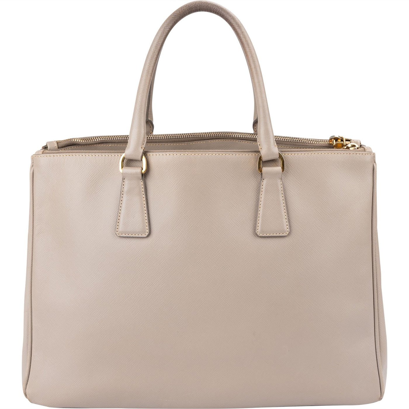 Prada Grey Saffiano Leather Galleria Handbag