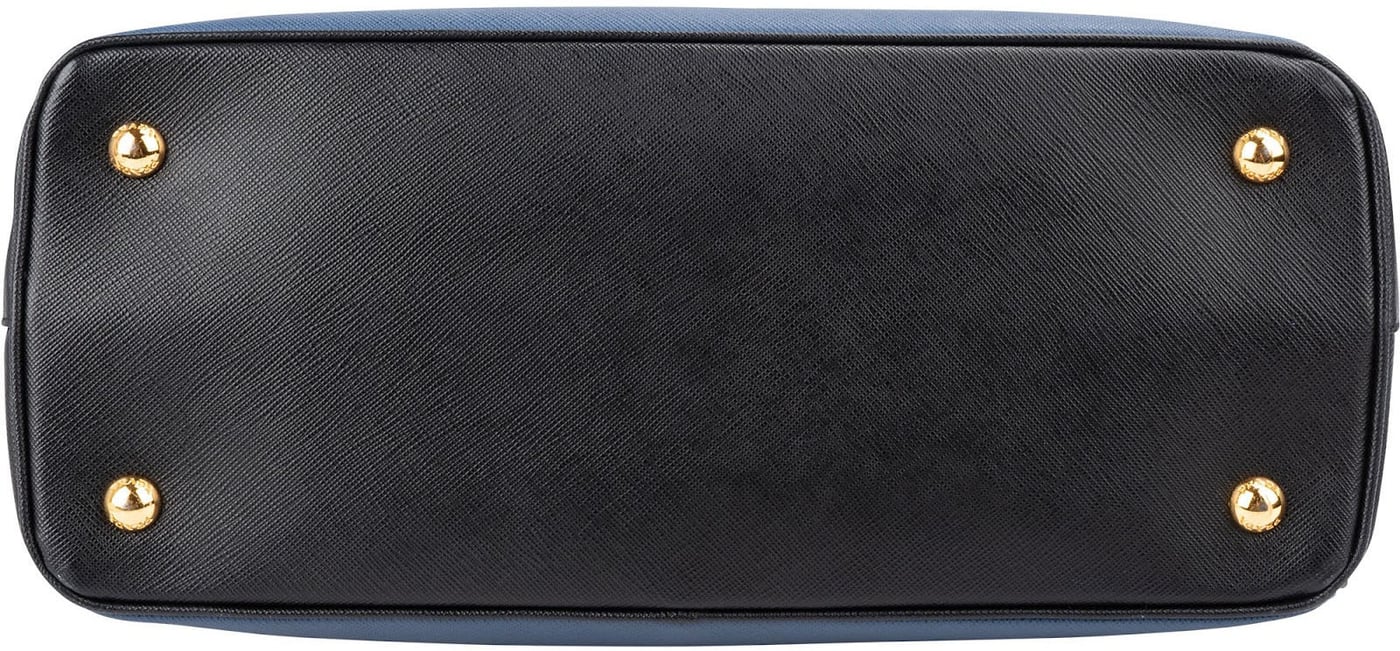 Prada Bicolor Saffiano Leather Galleria Handbag