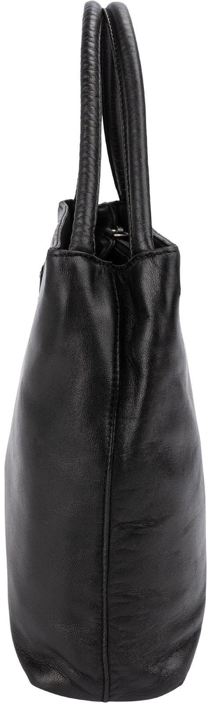 Prada Black Nappa Leather Triangle Tote Handbag