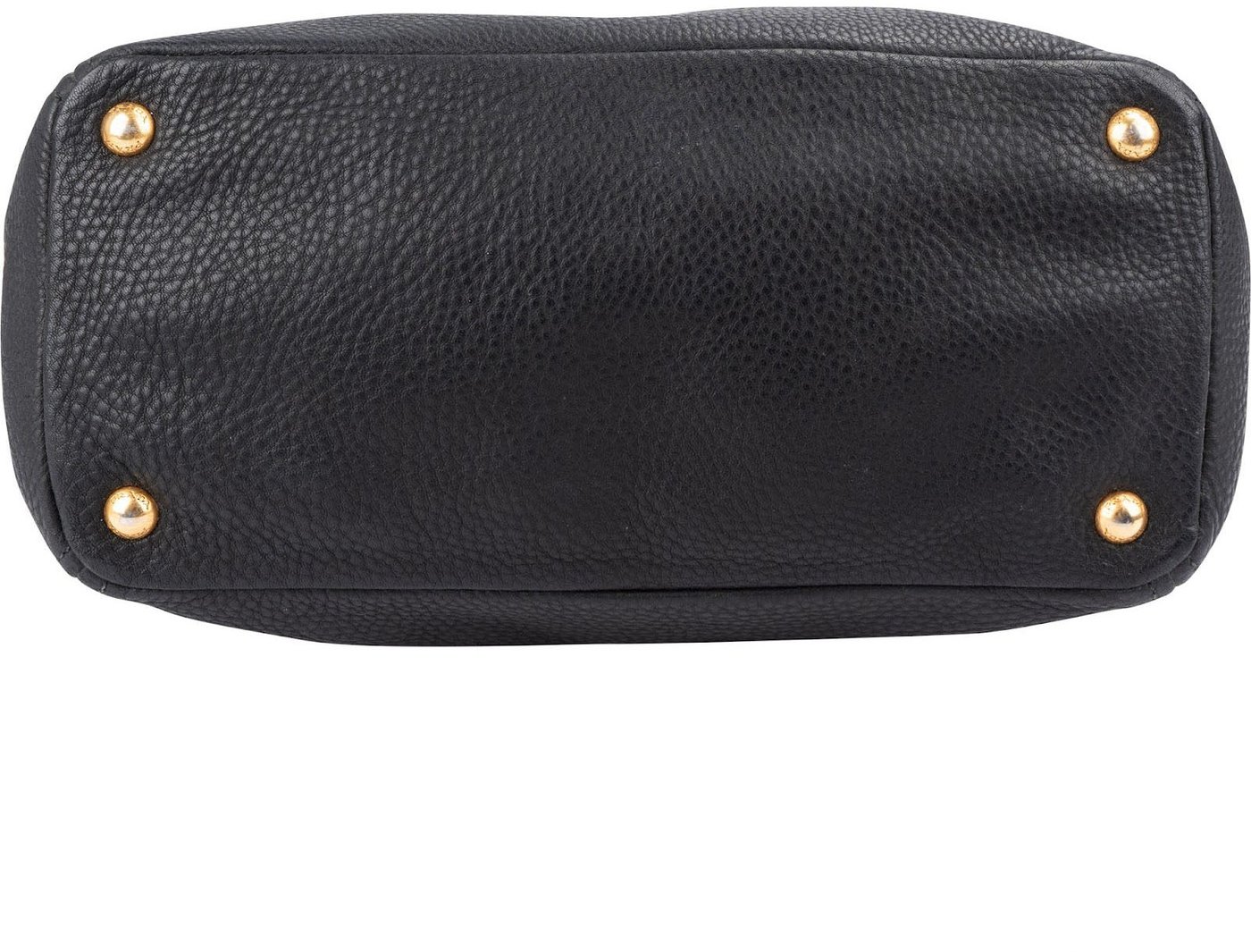 Prada Black Vitello Daino Leather Tote Handbag