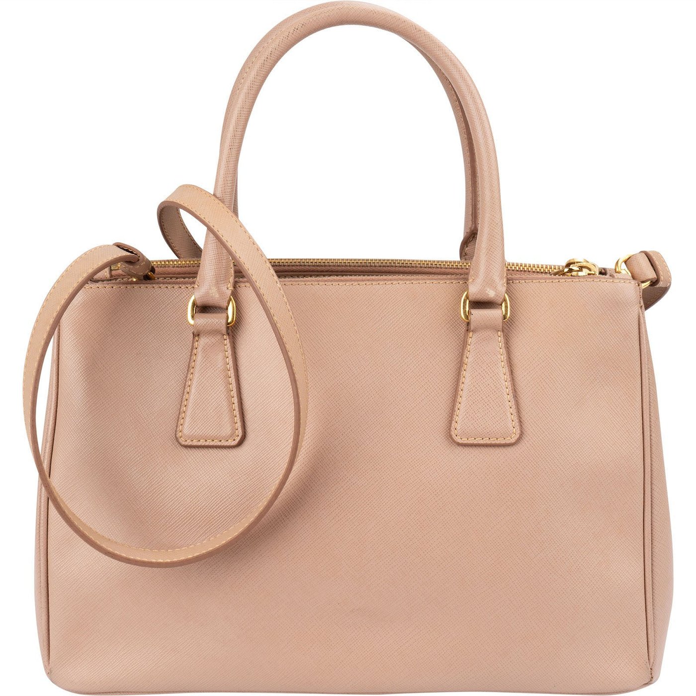 Prada Pink Saffiano Leather Galleria Handbag