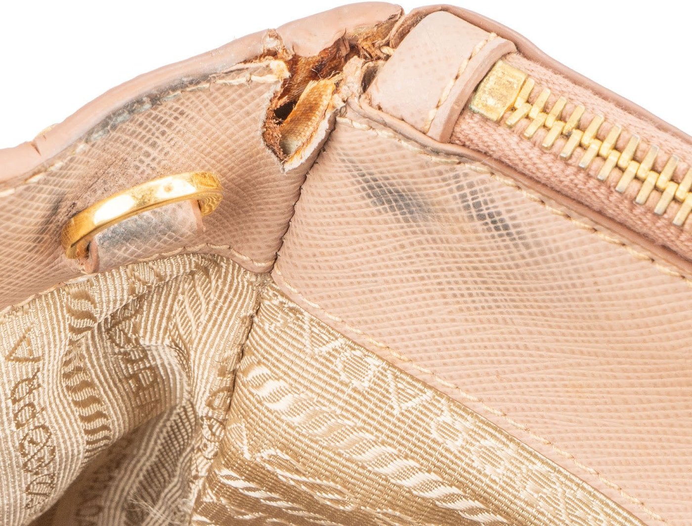 Prada Pink Saffiano Leather Galleria Handbag