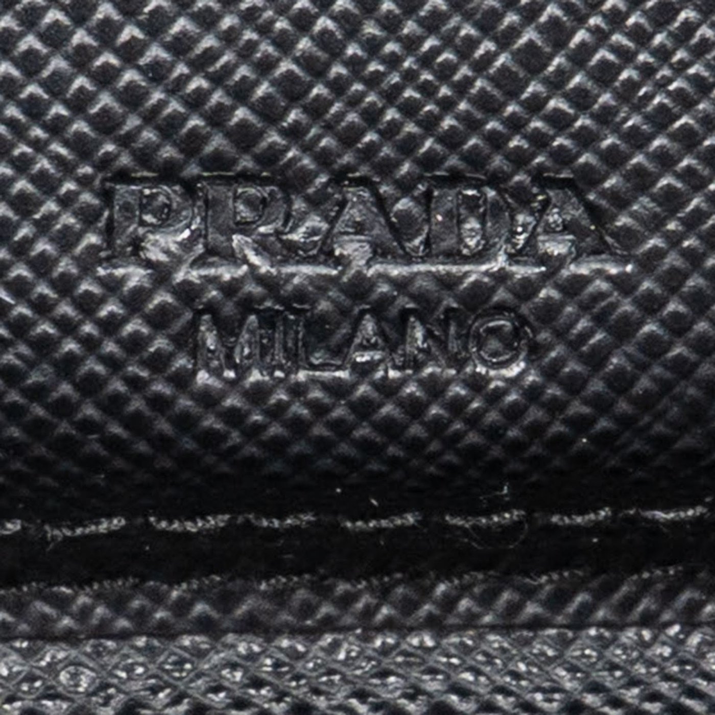Prada Black Saffiano Leather Envelope Wallet