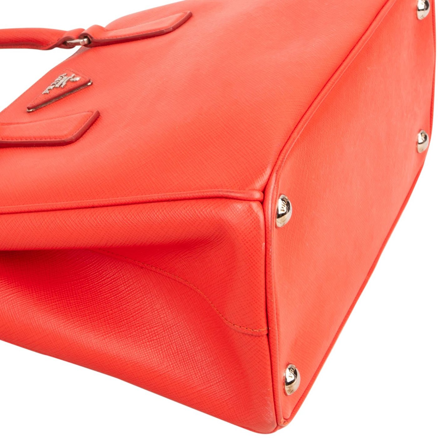 Prada Red Saffiano Leather Galleria Tote Handbag