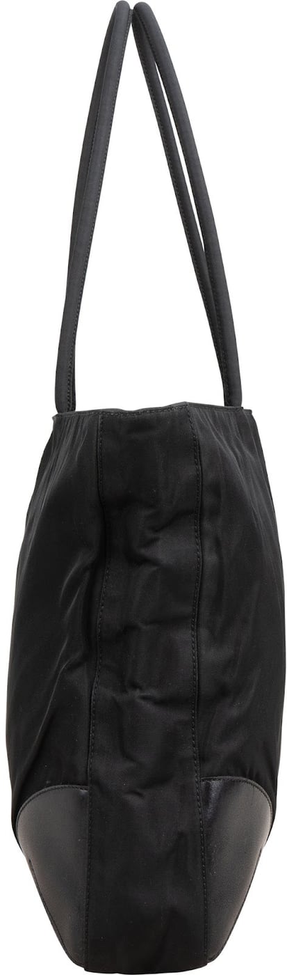 Prada Tessuto Leather Triangle Tote Shoulder Bag