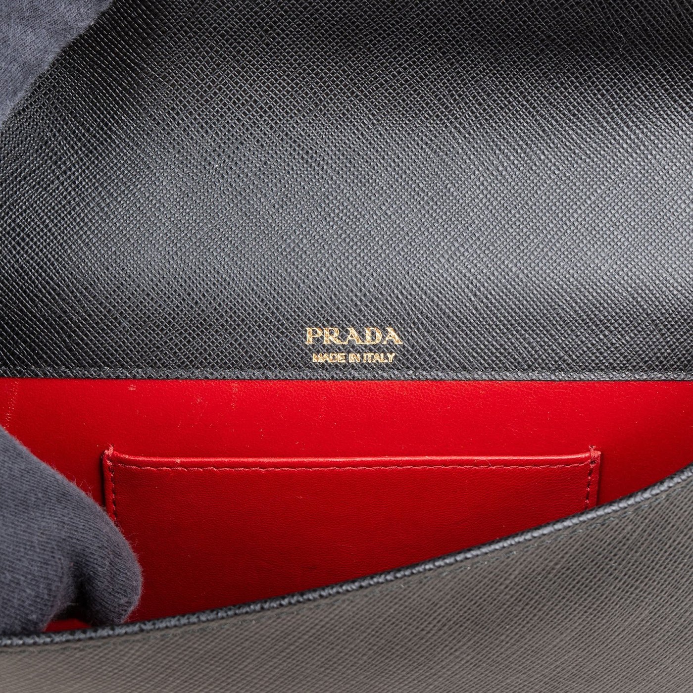 Prada Saffiano Leather Wallet On Chain Crossbody Bag