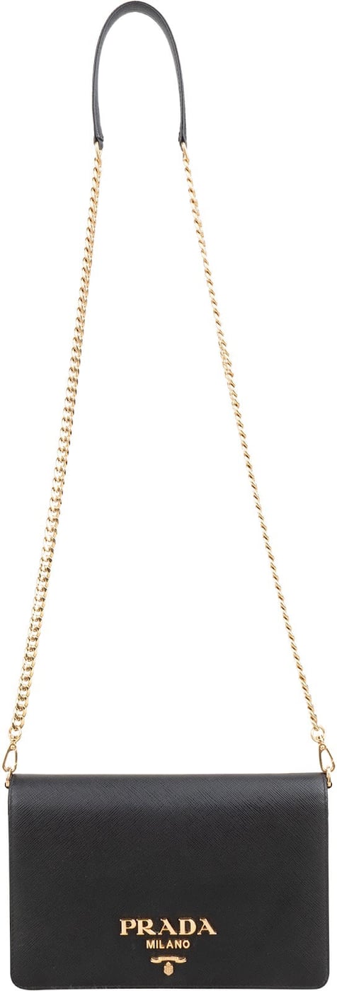 Prada Saffiano Leather Wallet On Chain Crossbody Bag