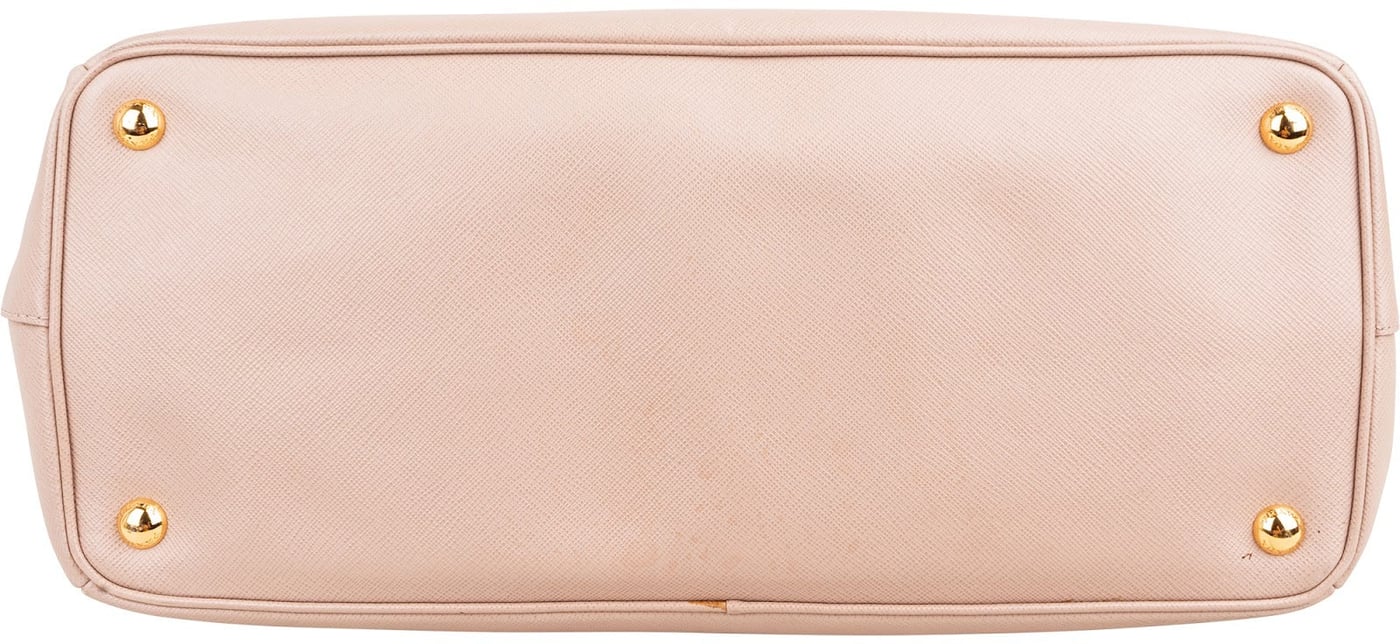 Prada Pink Saffiano Leather Galleria Tote Handbag