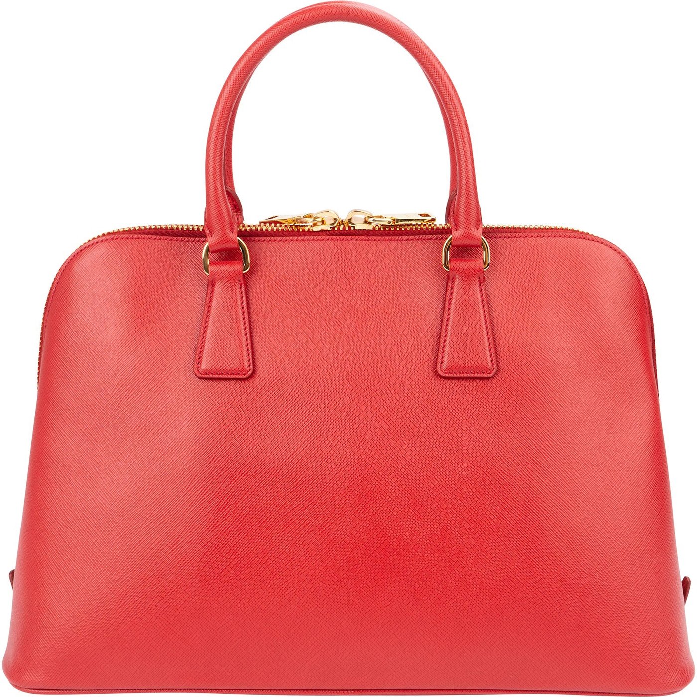 Prada Red Saffiano Leather Large Promenade Handbag