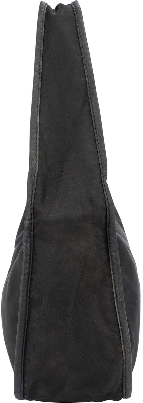 Prada Black Tessuto Nylon Triangle Shoulder Bag