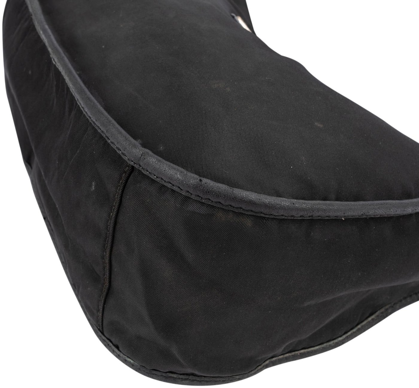 Prada Black Tessuto Nylon Triangle Shoulder Bag