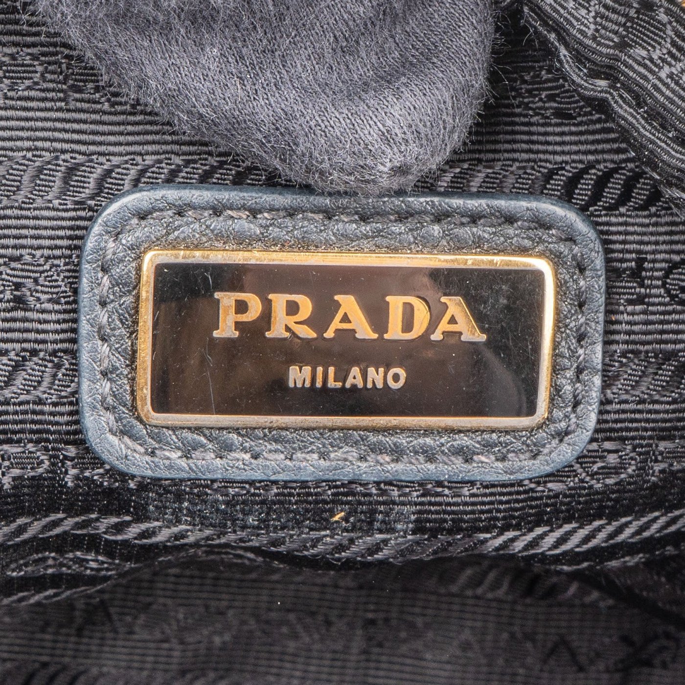 Prada Blue Vitello Daino Leather Camera Crossbody Bag