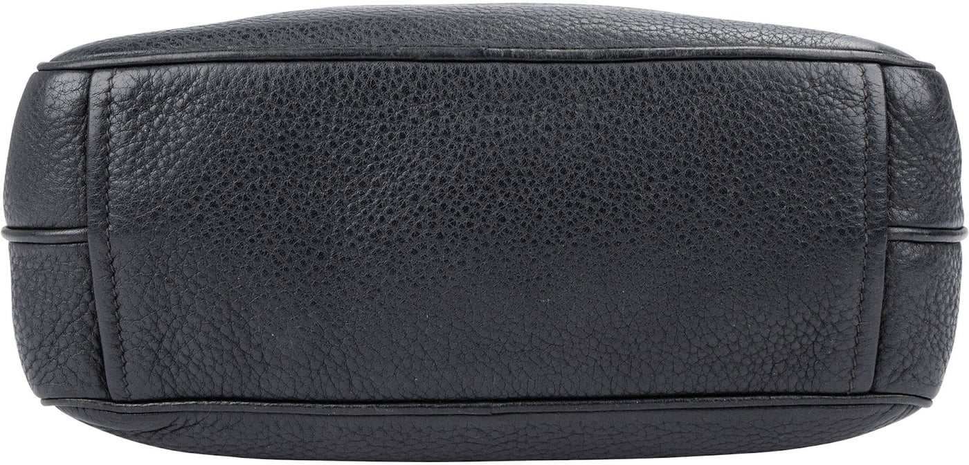 Prada Blue Vitello Daino Leather Camera Crossbody Bag