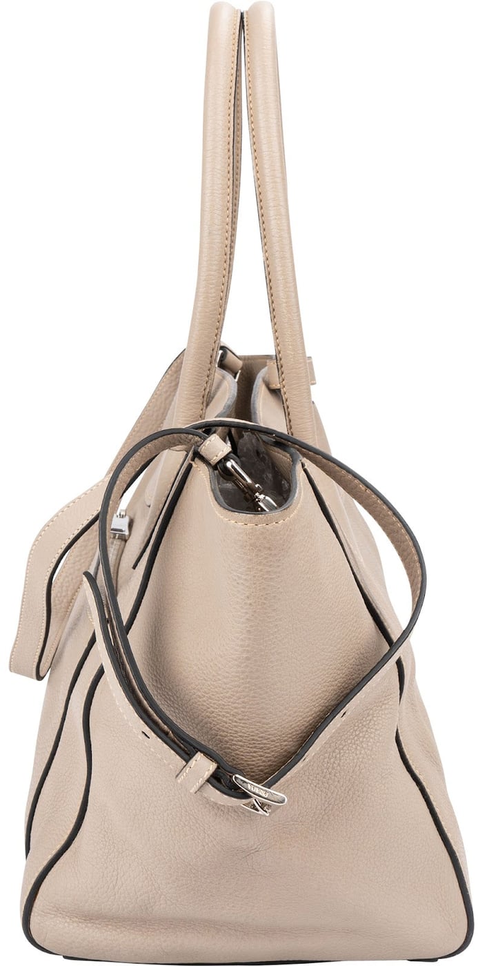 Prada Vitello Daino Leather Tote Luggage Handbag