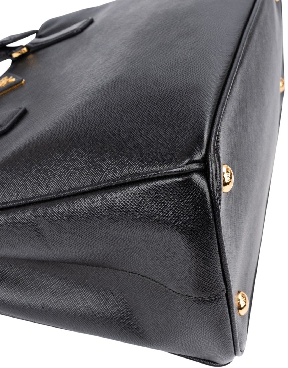 Prada Black Saffiano Leather Galleria Handbag