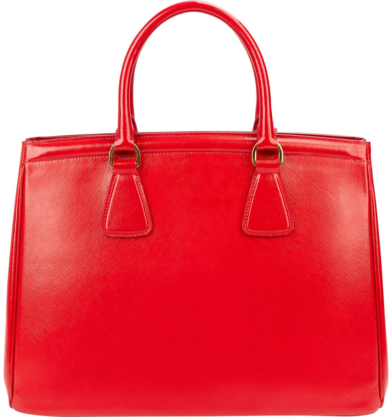 Prada Saffiano Vernice Leather Large Galleria Tote Handbag