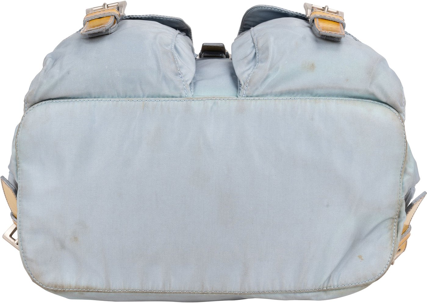 Prada Blue Nylon Triangle Backpack