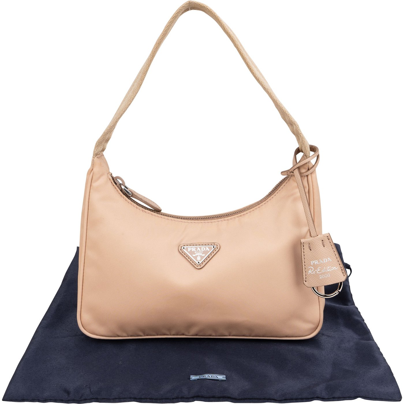 Prada Nylon Triangle Re-Edition Handbag
