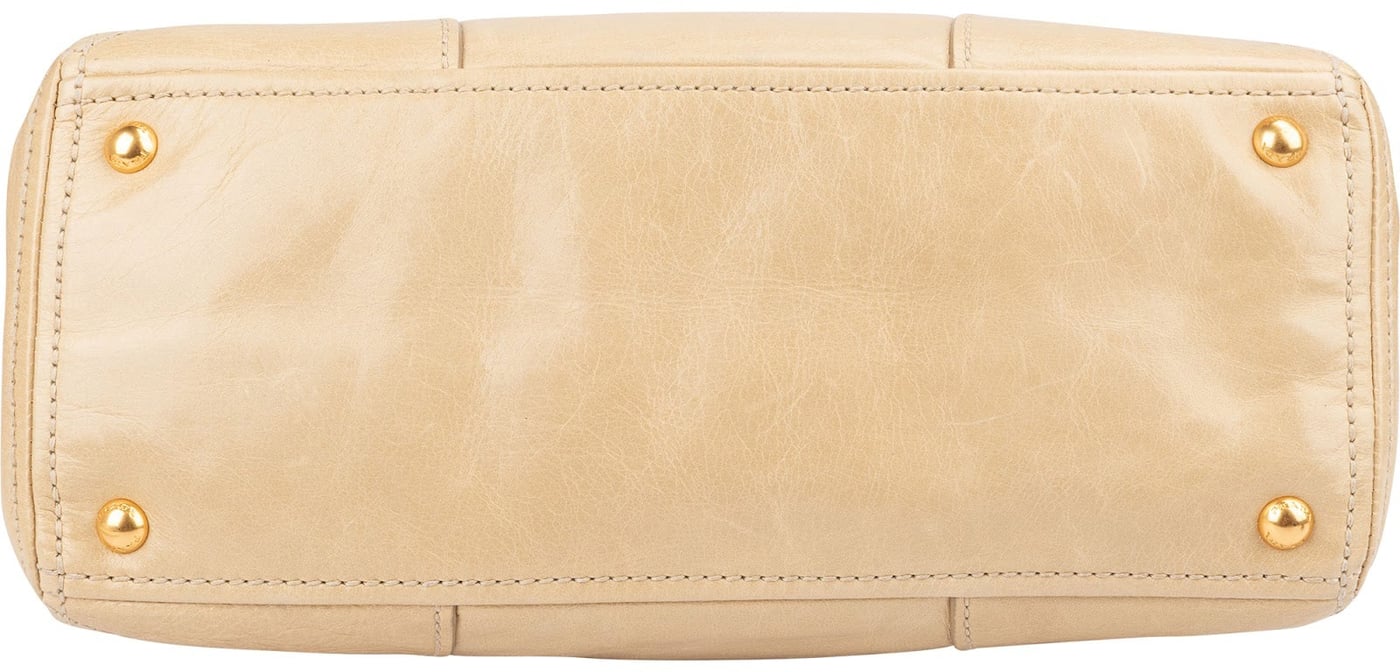 Prada Vitello Shine Bauletto Handbag