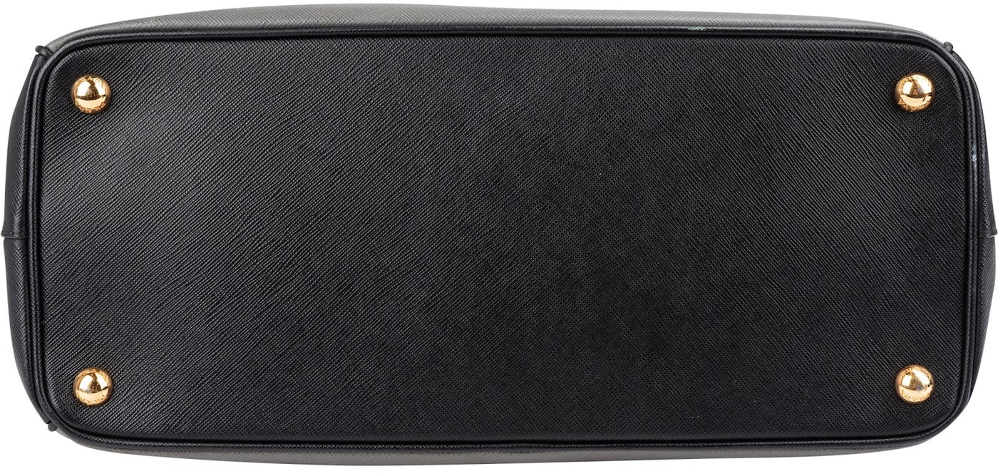 Prada Bicolor Saffiano Leather Galleria Handbag
