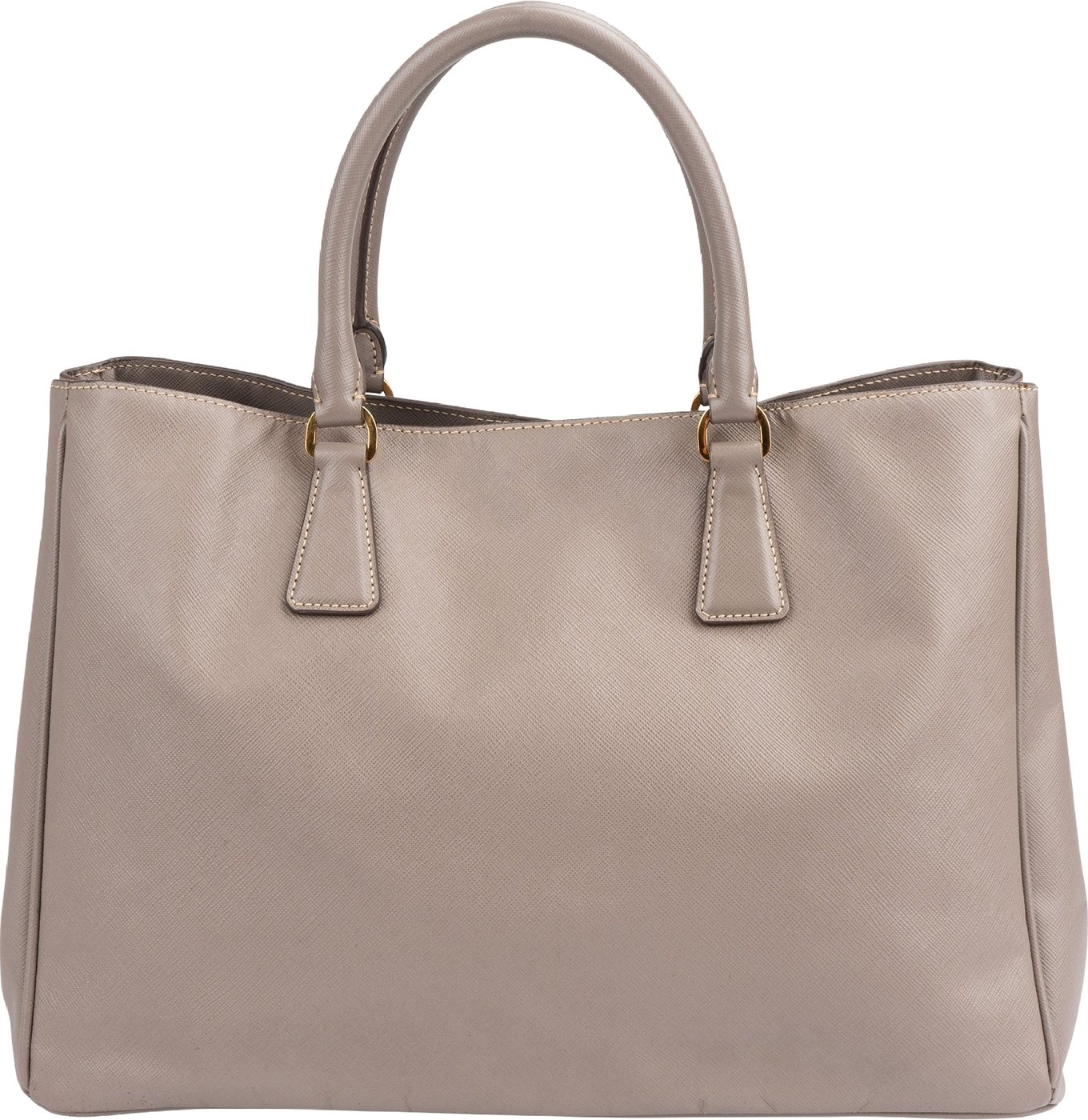 Prada Grey Saffiano Leather Galleria Tote Handbag