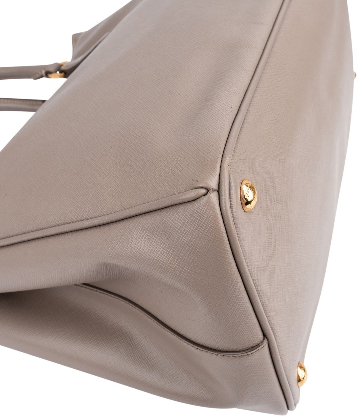 Prada Grey Saffiano Leather Galleria Tote Handbag