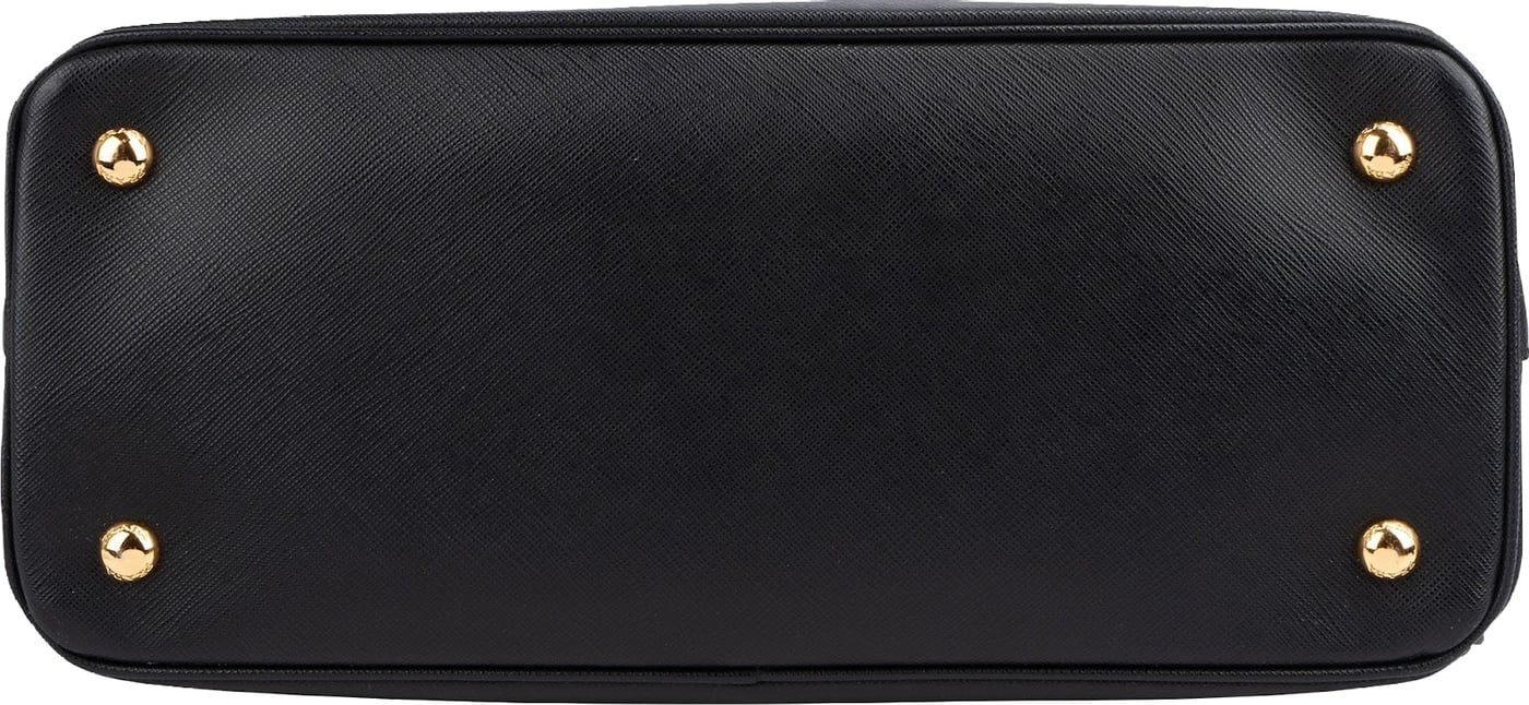 Prada Black Saffiano Leather Galleria Handbag