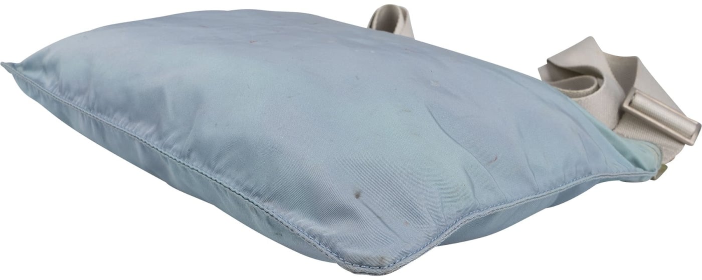Prada Light Blue Tessuto Messenger Crossbody Bag