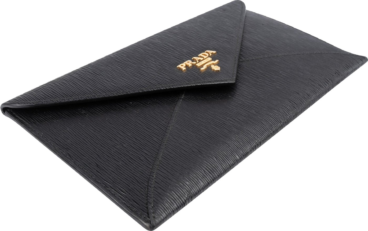 Prada Saffiano Leather Envelope Small Clutch Wallet